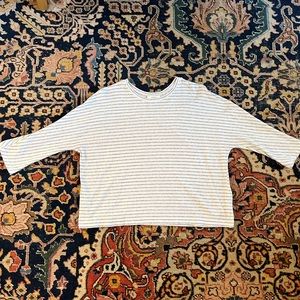 Vince Elbow Sleeve Crew Neck Tee